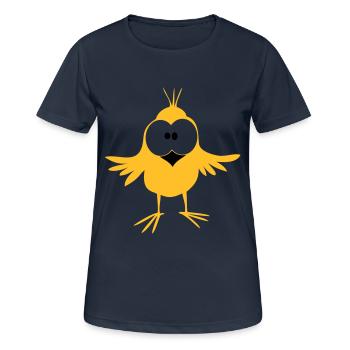 Moineau - T-shirt respirant Femme - bleu marine foncé - Devant - AI Model Female 172 light (172cm)