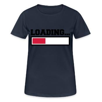 Loading - Women's Breathable T-Shirt - dark navy - Front - AI Model Female 172 light (172cm)
