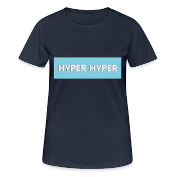 HYPER HYPER pixel - T-shirt respirant Femme - bleu marine foncé - Devant - AI Model Female 172 light (172cm)