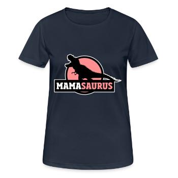 Mamasaurus lustiges Geschenk für Mütter - Frauen T-Shirt atmungsaktiv - Dunkelnavy - Vorne - AI Model Female 172 light (172cm)