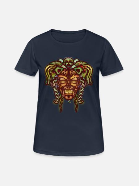 dämonische Joker - Frauen T-Shirt atmungsaktiv - Dunkelnavy