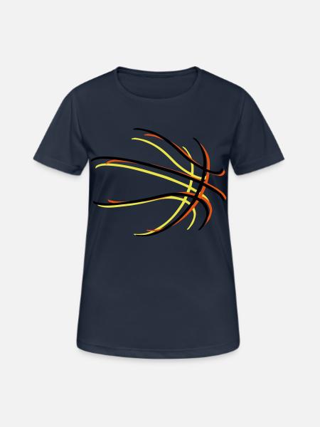 basketball - Frauen T-Shirt atmungsaktiv - Dunkelnavy