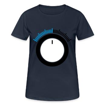 Contrôle du volume Power Tuner Volume Control 2 - T-shirt respirant Femme - bleu marine foncé - Devant - AI Model Female 172 light (172cm)