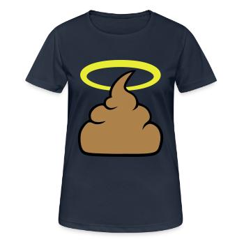 Holy Shit - Frauen T-Shirt atmungsaktiv - Dunkelnavy - Vorne - AI Model Female 172 light (172cm)