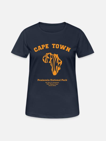 CAPETOWN - Frauen T-Shirt atmungsaktiv - Dunkelnavy