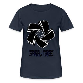 Spiral Tribe - Women's Breathable T-Shirt - dark navy - Front - AI Model Female 172 light (172cm)