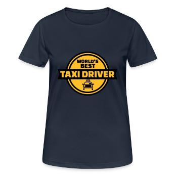 Taxifahrer - Frauen T-Shirt atmungsaktiv - Dunkelnavy - Vorne - AI Model Female 172 light (172cm)