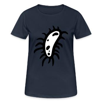 bacteria cell type 3 - T-shirt respirant Femme - bleu marine foncé - Devant - AI Model Female 172 light (172cm)