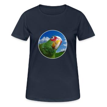 Rieuse Amazon - T-shirt respirant Femme - bleu marine foncé - Devant - AI Model Female 172 light (172cm)