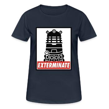 Dalek - Frauen T-Shirt atmungsaktiv - Dunkelnavy - Vorne - AI Model Female 172 light (172cm)