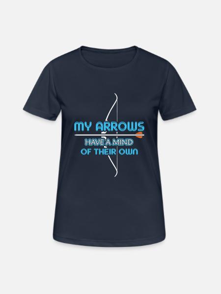 Bogenschießen Bogenschütze - Frauen T-Shirt atmungsaktiv - Dunkelnavy