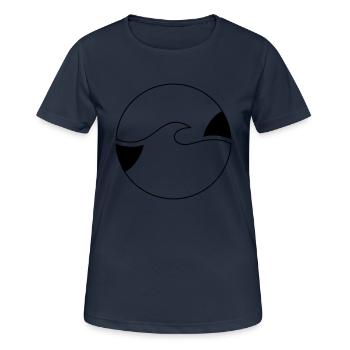 Wave - Women's Breathable T-Shirt - dark navy - Front - AI Model Female 172 light (172cm)