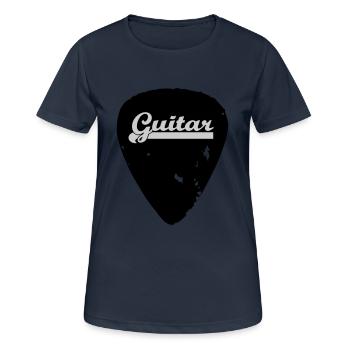 guitar - Frauen T-Shirt atmungsaktiv - Dunkelnavy - Vorne - AI Model Female 172 light (172cm)