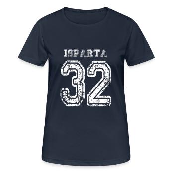 32 Isparta plaque d'immatriculation turque comme un cadeau - T-shirt respirant Femme - bleu marine foncé - Devant - AI Model Female 172 light (172cm)