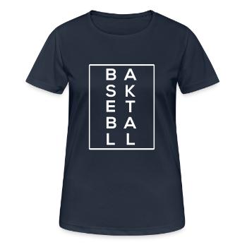 basket-ball - T-shirt respirant Femme - bleu marine foncé - Devant - AI Model Female 172 light (172cm)