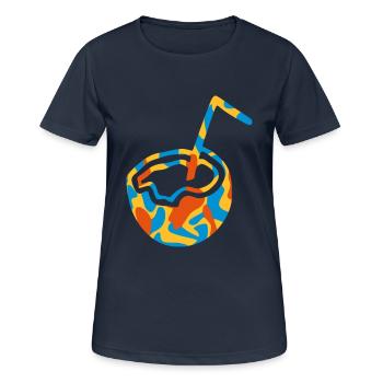 COCO / COCO - CAMO / CAMO - T-shirt respirant Femme - bleu marine foncé - Devant - AI Model Female 172 light (172cm)