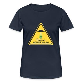 Nimm meine Schwiegermutter - Frauen T-Shirt atmungsaktiv - Dunkelnavy - Vorne - AI Model Female 172 light (172cm)