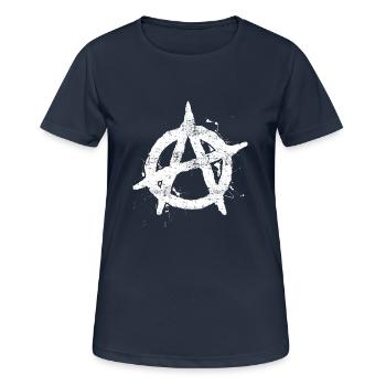 Anarchy Cool - Women's Breathable T-Shirt - dark navy - Front - AI Model Female 172 light (172cm)