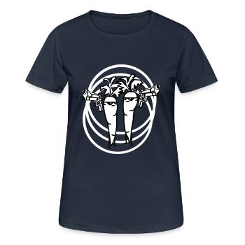 Pulp Carrots - Frauen T-Shirt atmungsaktiv - Dunkelnavy - Vorne - AI Model Female 172 light (172cm)