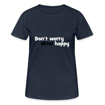 licence - T-shirt respirant Femme - bleu marine foncé - Devant - AI Model Female 172 light (172cm)