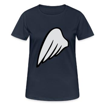 leftwing - Frauen T-Shirt atmungsaktiv - Dunkelnavy - Vorne - AI Model Female 172 light (172cm)