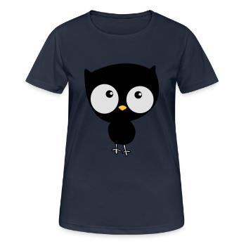 chouette - T-shirt respirant Femme - bleu marine foncé - Devant - AI Model Female 172 light (172cm)