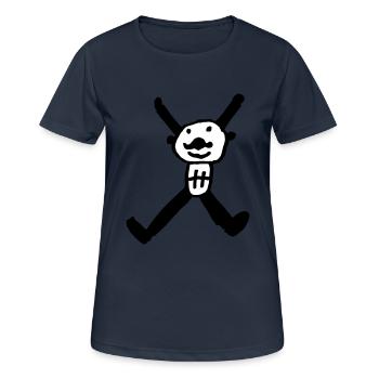 x2 - Women's Breathable T-Shirt - dark navy - Front - AI Model Female 172 light (172cm)