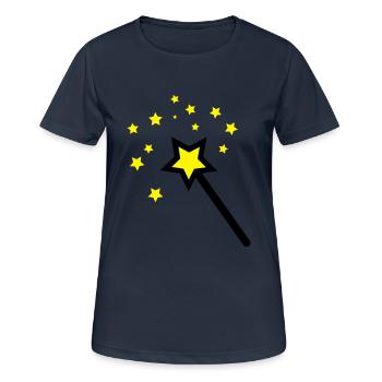 zauberstab - Frauen T-Shirt atmungsaktiv - Dunkelnavy - Vorne - AI Model Female 172 light (172cm)