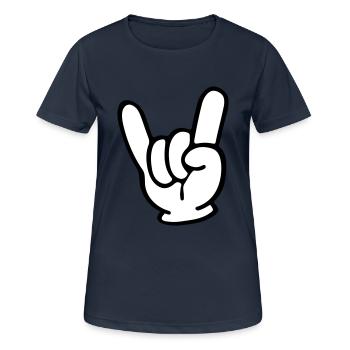 Jupe Main - T-shirt respirant Femme - bleu marine foncé - Devant - AI Model Female 172 light (172cm)