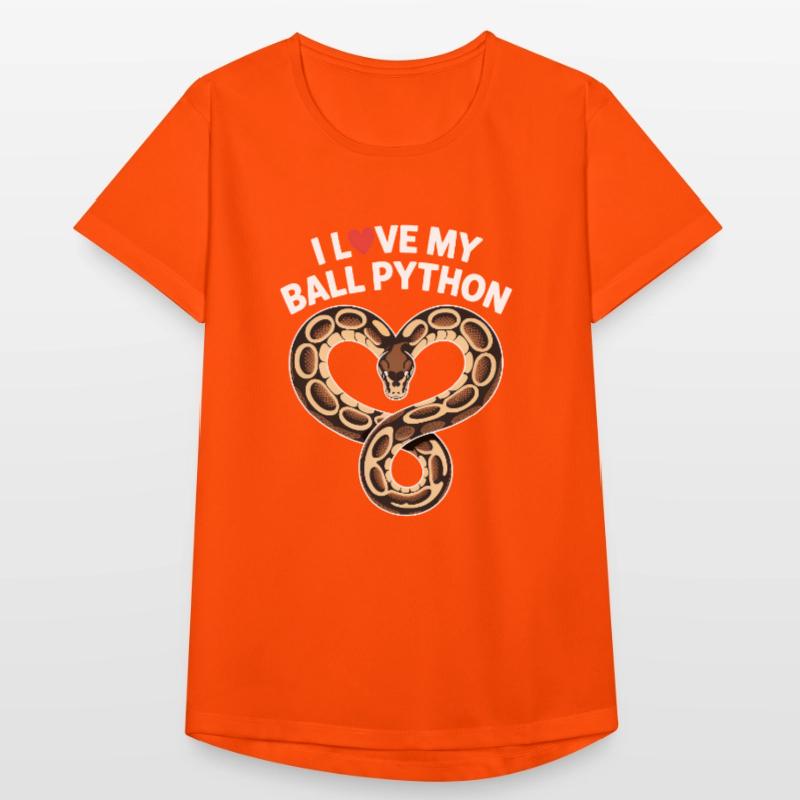 J’adore mon python royal ! Roi python T-shirt respirant Femme