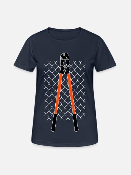 VANDAL'S ZAUN & ZANGE - Frauen T-Shirt atmungsaktiv - Dunkelnavy