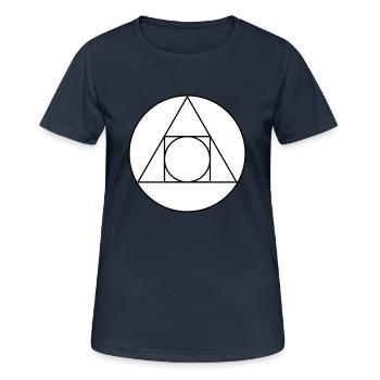 Sign of alchemy - Women's Breathable T-Shirt - dark navy - Front - AI Model Female 172 light (172cm)