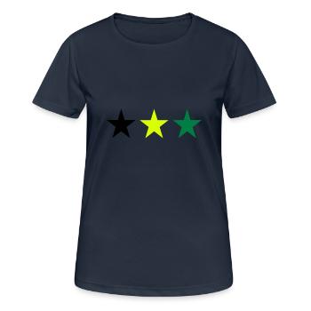 Jamaïque - T-shirt respirant Femme - bleu marine foncé - Devant - AI Model Female 172 light (172cm)