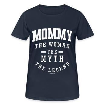 Mommy - Women's Breathable T-Shirt - dark navy - Front - AI Model Female 172 light (172cm)