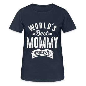 Mommy - Women's Breathable T-Shirt - dark navy - Front - AI Model Female 172 light (172cm)