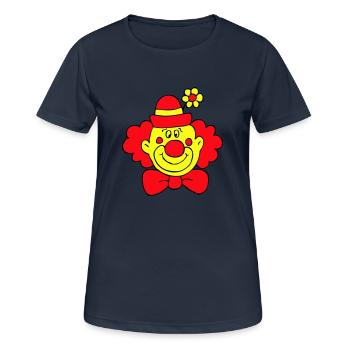 Clown - Frauen T-Shirt atmungsaktiv - Dunkelnavy - Vorne - AI Model Female 172 light (172cm)