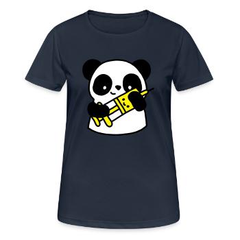 Infirmière de panda avec la seringue - T-shirt respirant Femme - bleu marine foncé - Devant - AI Model Female 172 light (172cm)