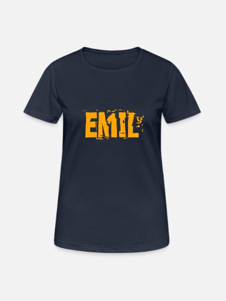 Emil - Frauen T-Shirt atmungsaktiv - Dunkelnavy