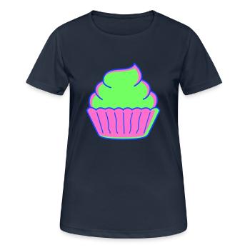 cupcake - Frauen T-Shirt atmungsaktiv - Dunkelnavy - Vorne - AI Model Female 172 light (172cm)