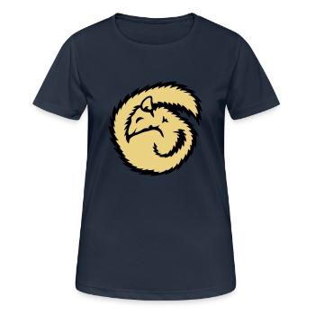 loir animal dormir dort hibernation - T-shirt respirant Femme - bleu marine foncé - Devant - AI Model Female 172 light (172cm)