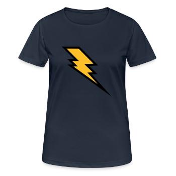 Blitz - Frauen T-Shirt atmungsaktiv - Dunkelnavy - Vorne - AI Model Female 172 light (172cm)
