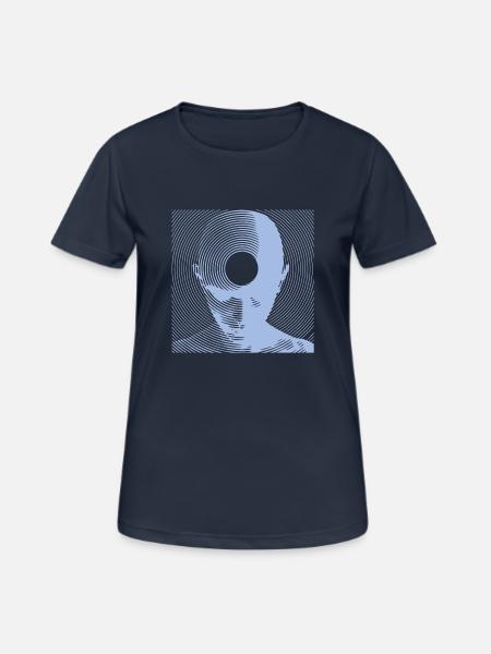 Free-Mind dove - Frauen T-Shirt atmungsaktiv - Dunkelnavy