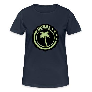 Dubaï - T-shirt respirant Femme - bleu marine foncé - Devant - AI Model Female 172 light (172cm)