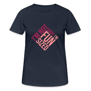 Not short fun sized - Women's Breathable T-Shirt - dark navy - Front - AI Model Female 172 light (172cm)