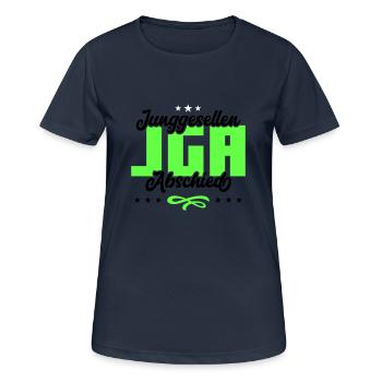 Enterrement de vie de garçon enterrement de vie de garçon - T-shirt respirant Femme - bleu marine foncé - Devant - AI Model Female 172 light (172cm)