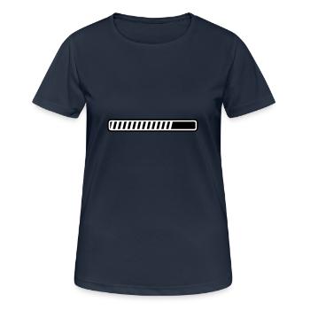 progress bar - Women's Breathable T-Shirt - dark navy - Front - AI Model Female 172 light (172cm)