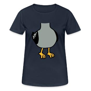 Seagull without head costume - Women's Breathable T-Shirt - dark navy - Front - AI Model Female 172 light (172cm)