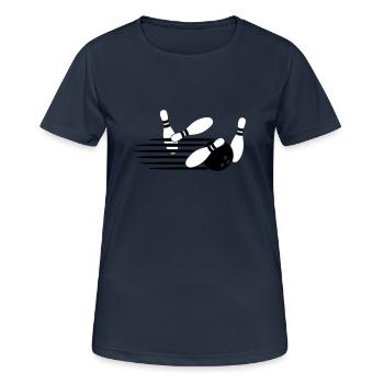 Fast Bowling Throw - T-shirt respirant Femme - bleu marine foncé - Devant - AI Model Female 172 light (172cm)