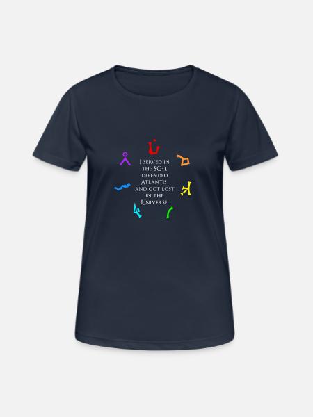Stargate SG-1 / Atlantis / Universe - Frauen T-Shirt atmungsaktiv - Dunkelnavy
