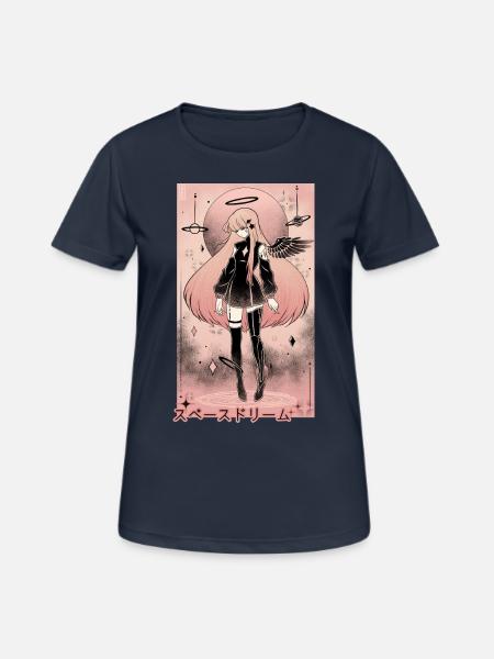 Heller Weltraumtraum - Frauen T-Shirt atmungsaktiv - Dunkelnavy